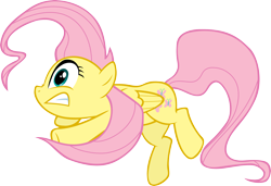 Size: 4000x2730 | Tagged: safe, artist:fabulouspony, fluttershy, pegasus, pony, simple background, solo, transparent background, vector