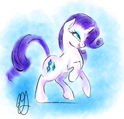 Size: 1280x1226 | Tagged: safe, artist:egriz, rarity, pony, unicorn, female, horn, mare, solo, white coat