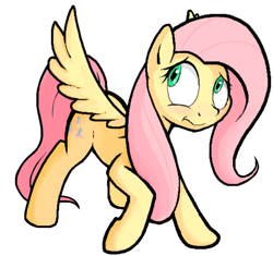 Size: 750x704 | Tagged: safe, artist:apony, fluttershy, pegasus, pony, female, flockdraw, mare, solo