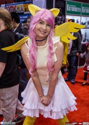 Size: 3383x4736 | Tagged: safe, artist:neoangelwink, fluttershy, human, c2e2, c2e2 2013, convention, cosplay, irl, irl human, photo, solo