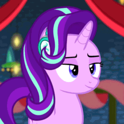 Size: 720x720 | Tagged: safe, edit, edited screencap, screencap, starlight glimmer, pony, unicorn, a hearth's warming tail, animated, cropped, female, headphones, party soft, solo, starlight jammer