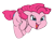 Size: 327x247 | Tagged: safe, artist:carnifex, pinkie pie, earth pony, pony, floppy ears, forced meme, meme, open mouth, pinkieface, simple background, smiling, solo, transparent background, vector