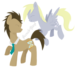 Size: 5259x4709 | Tagged: safe, artist:jonah-yeoj, derpy hooves, doctor whooves, pegasus, pony, absurd resolution, female, mare
