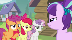 Size: 1279x718 | Tagged: safe, artist:bubblestormx, edit, edited screencap, editor:slayerbvc, screencap, apple bloom, scootaloo, starlight glimmer, sweetie belle, earth pony, pegasus, pony, unicorn, marks and recreation, camp friendship, cutie mark crusaders, fake screencap, female, filly, filly starlight glimmer, younger