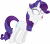 Size: 4595x4000 | Tagged: safe, artist:jeatz-axl, rarity, pony, unicorn, for whom the sweetie belle toils, bad future, d:, frown, insanity, leaning, looking down, marshmelodrama, messy mane, open mouth, simple background, solo, transparent background, vector, wide eyes