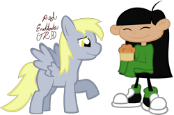 Size: 6470x4280 | Tagged: safe, artist:redenchilada, derpy hooves, human, absurd resolution, codename kids next door, crossover, kuki sanban