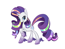 Size: 800x600 | Tagged: safe, artist:salvicorn, rarity, pony, unicorn, twilight's kingdom, rainbow power, redesign, solo