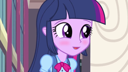 Size: 1280x720 | Tagged: safe, derpibooru import, edit, twilight sparkle, equestria girls, equestria girls (movie), blushing, faic, solo