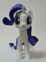 Size: 810x1080 | Tagged: safe, artist:robi, rarity, pony, unicorn, papercraft, pixiv, solo