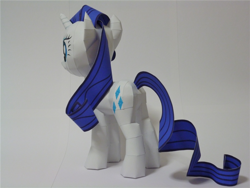 Size: 1080x810 | Tagged: safe, artist:robi, rarity, pony, unicorn, papercraft, pixiv, solo