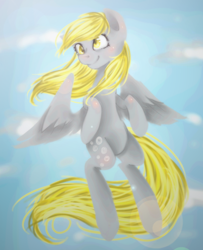 Size: 648x798 | Tagged: safe, artist:platinumpoinsetta, derpy hooves, pegasus, pony, female, mare, solo