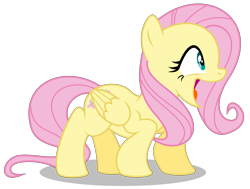 Size: 7927x6000 | Tagged: safe, artist:masem, fluttershy, pegasus, pony, castle mane-ia, absurd resolution, face, faic, happy, open mouth, profile, simple background, smiling, solo, transparent background, vector