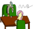 Size: 600x502 | Tagged: safe, artist:waterclam, discord, fluttershy, pegasus, pony, chair, cup, drink, sitting, table, tea