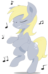 Size: 3500x5352 | Tagged: safe, artist:bork88, artist:purple-yoshi-draws, derpy hooves, pony, absurd resolution, bipedal, dancing, lip bite, simple background, solo, transparent background, vector