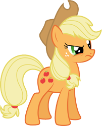 Size: 504x625 | Tagged: safe, artist:glitchking123, applejack, earth pony, pony, angry, simple background, solo, svg, transparent background, vector