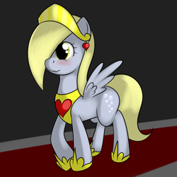 Size: 1280x1280 | Tagged: safe, artist:kloudmutt, derpy hooves, pegasus, pony, female, mare, solo