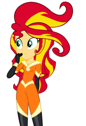 Size: 740x1080 | Tagged: safe, artist:sunsetshimmer333, mane-iac, sunset shimmer, equestria girls, movie magic, spoiler:eqg specials, clothes, recolor, simple background, smiling, solo, transparent background, vector