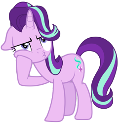Size: 7000x7200 | Tagged: safe, artist:tardifice, starlight glimmer, pony, unicorn, uncommon bond, absurd resolution, simple background, solo, transparent background, vector