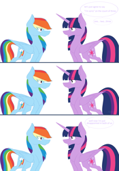 Size: 4782x6832 | Tagged: safe, artist:skyla03, derpibooru import, rainbow dash, twilight sparkle, twilight sparkle (alicorn), alicorn, pegasus, pony, absurd resolution, comic, female, lesbian, shipping, simple background, twidash, white background