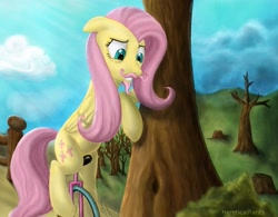 Size: 1119x873 | Tagged: safe, artist:hereticalrants, fluttershy, pegasus, pony, facial hair, goatee, moustache, riding, solo, unicycle, warfstache