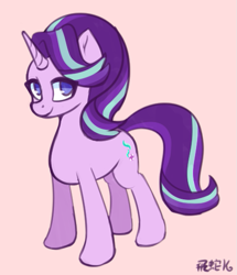 Size: 447x520 | Tagged: safe, artist:puetsua, starlight glimmer, unicorn, cute, female, glimmerbetes, horn, looking at you, mare, simple background, solo