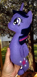 Size: 585x1200 | Tagged: artist needed, source needed, safe, derpibooru import, twilight sparkle, human, sea pony, hand, irl, photo, plushie, seaponified, seapony twilight, species swap