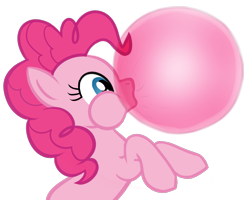 Size: 1280x1024 | Tagged: safe, artist:wwrite, pinkie pie, earth pony, pony, bubblegum, female, mare, pink coat, pink mane, solo