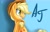 Size: 2800x1800 | Tagged: safe, artist:suplolnope, applejack, earth pony, pony, looking back, sitting, solo