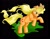 Size: 900x695 | Tagged: safe, artist:shottsy85, applejack, earth pony, pony, rearing, solo, windswept mane