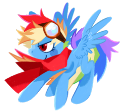 Size: 698x630 | Tagged: safe, artist:chop4, derpibooru import, rainbow dash, pegasus, pony, clothes, goggles, scarf, simple background, solo, transparent background