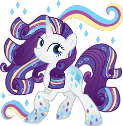 Size: 3000x3057 | Tagged: safe, artist:katequantum, rarity, pony, unicorn, rainbow power, simple background, solo, transparent background, vector