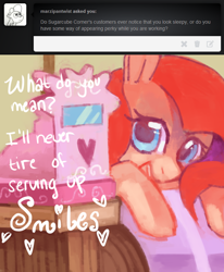 Size: 646x784 | Tagged: dead source, safe, artist:dhui, pinkie pie, earth pony, pony, solo, tired pie