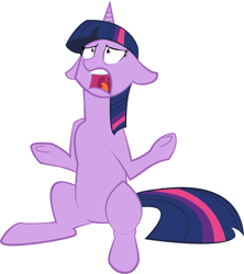 Size: 3085x3473 | Tagged: safe, derpibooru import, twilight sparkle, pony, equestria girls, exploitable meme, ponified, simple background, solo, twiscream, vector, white background