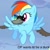 Size: 606x606 | Tagged: safe, derpibooru import, edit, edited screencap, screencap, rainbow dash, duck, goose, pegasus, pony, tanks for the memories, animal, beak, derpibooru, extra wings, female, flying, mare, meta, op is a duck (reaction image), op wants to be a duck, rainbow dash is a duck, rainbow duck, reaction image, spoilered image joke