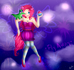 Size: 2000x1900 | Tagged: safe, artist:usagimomo-chan, gummy, pinkie pie, human, humanized, light skin