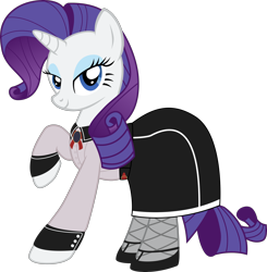 Size: 3546x3620 | Tagged: safe, artist:stainless33, rarity, pony, unicorn, bioshock infinite, clothes, crossover, dress, simple background, solo, transparent background, vector