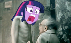 Size: 633x379 | Tagged: safe, derpibooru import, twilight sparkle, equestria girls, aphex twin, come to daddy, exploitable meme, meme, screaming, twiscream