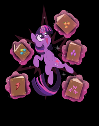 Size: 1280x1621 | Tagged: safe, artist:circustent, derpibooru import, twilight sparkle, book, cutie mark, magic, princess of books