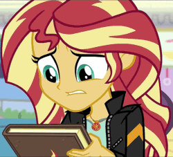 Size: 832x756 | Tagged: safe, screencap, sunset shimmer, equestria girls, mirror magic, spoiler:eqg specials, animated, cropped, eye shimmer, geode of empathy, gif, magical geodes, perfect loop, solo