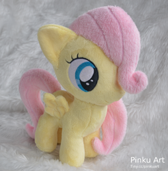 Size: 1600x1623 | Tagged: safe, artist:pinkuart, fluttershy, irl, photo, plushie