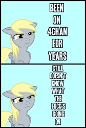 Size: 600x892 | Tagged: safe, derpy hooves, 4chan, disappointed derpy meme, doubly disappointed derpy meme, exploitable meme, meme, reaction image, text