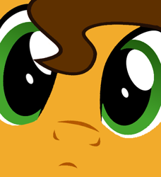 Size: 500x549 | Tagged: safe, artist:grapefruitface1, artist:light262, derpibooru exclusive, part of a set, cheese sandwich, close up series, close-up, confused, extreme close up, face, looking at you, solo