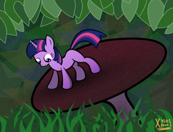 Size: 3920x3000 | Tagged: safe, artist:xylophon, derpibooru import, twilight sparkle, high res, mushroom, solo