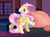 Size: 899x657 | Tagged: safe, artist:littlelace, fluttershy, pegasus, pony, bed, blanket, solo