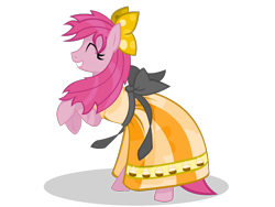 Size: 1200x900 | Tagged: safe, artist:cartoontiger, pinkie pie, earth pony, pony, clothes, dress, gala dress, solo