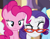 Size: 1155x910 | Tagged: safe, pinkie pie, rarity, earth pony, pony, unicorn, rarity takes manehattan, disapproval, glare, glasses