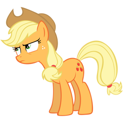 Size: 5000x5000 | Tagged: safe, artist:dacowta, applejack, earth pony, pony, absurd resolution, simple background, solo, transparent background, vector
