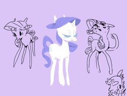 Size: 1480x1126 | Tagged: safe, artist:burrburro, rarity, spike, dragon, pony, unicorn, female, horn, mare, white coat