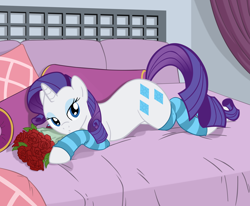 Size: 4454x3666 | Tagged: safe, artist:barrfind, artist:brianblackberry, edit, rarity, pony, unicorn, clothes, cute, female, mare, prone, raribetes, rose, socks, solo, striped socks