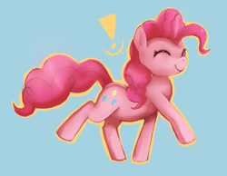 Size: 1074x833 | Tagged: safe, artist:cherivinca, pinkie pie, earth pony, pony, female, mare, pink coat, pink mane, simple background, solo